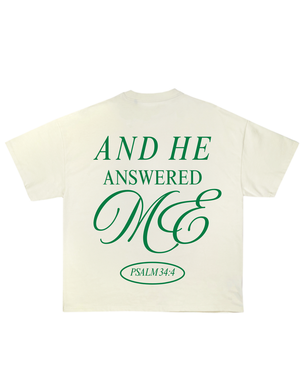 Psalms 34:4 Oversized Tee
