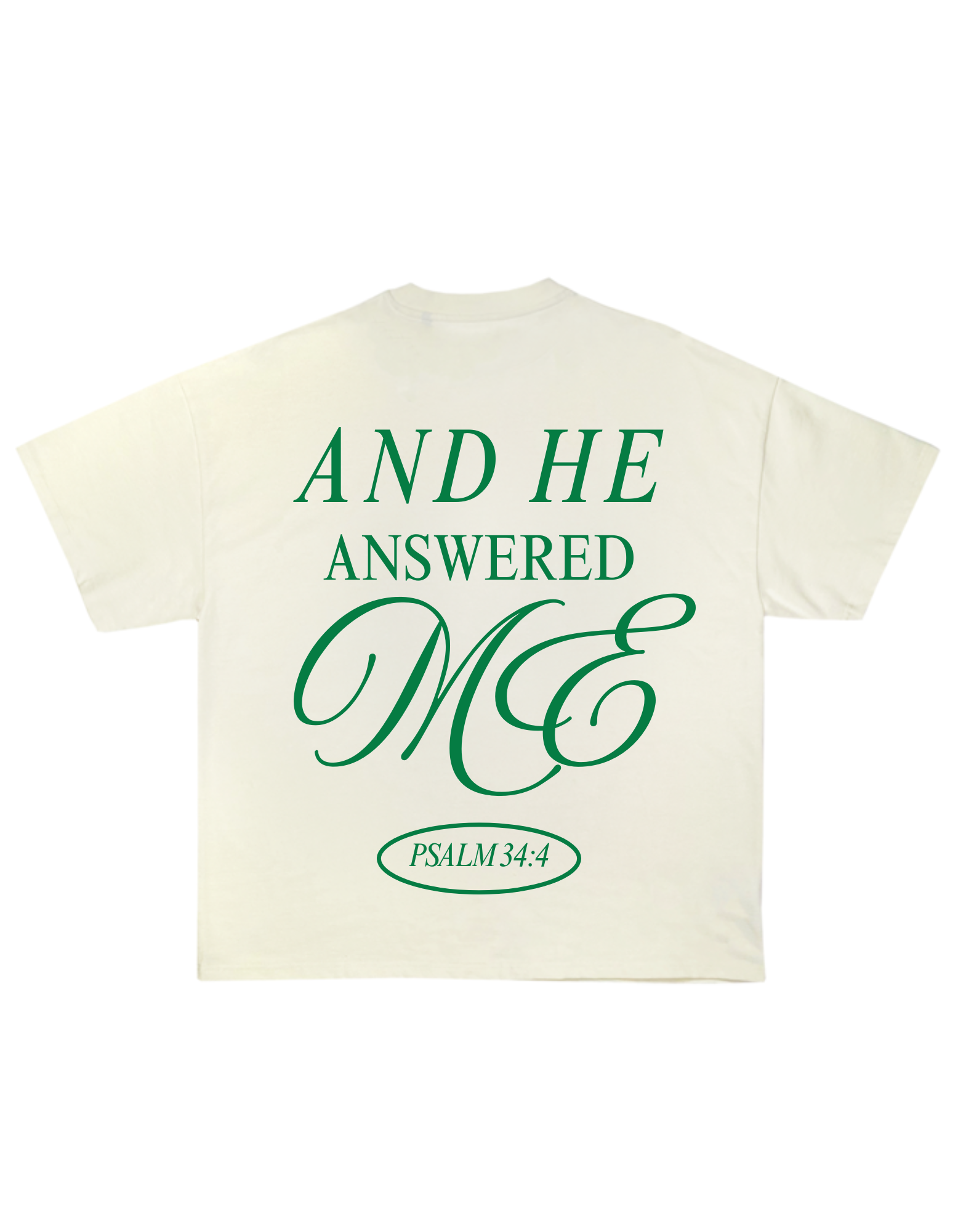 Psalms 34:4 Oversized Tee