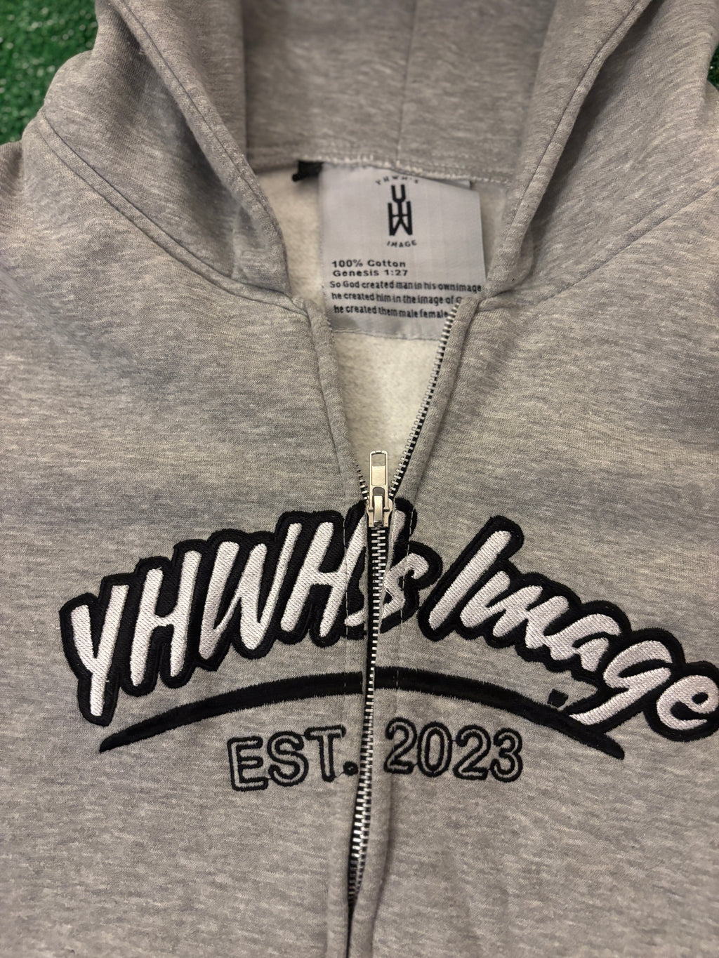 YHWH's Image Essentials Zip up (Grey)