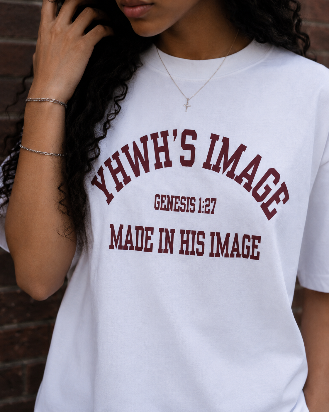 YHWHs Image Curved Tee