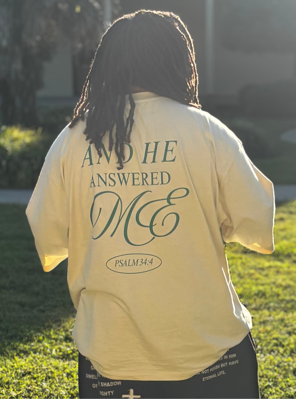 Psalms 34:4 Oversized Tee