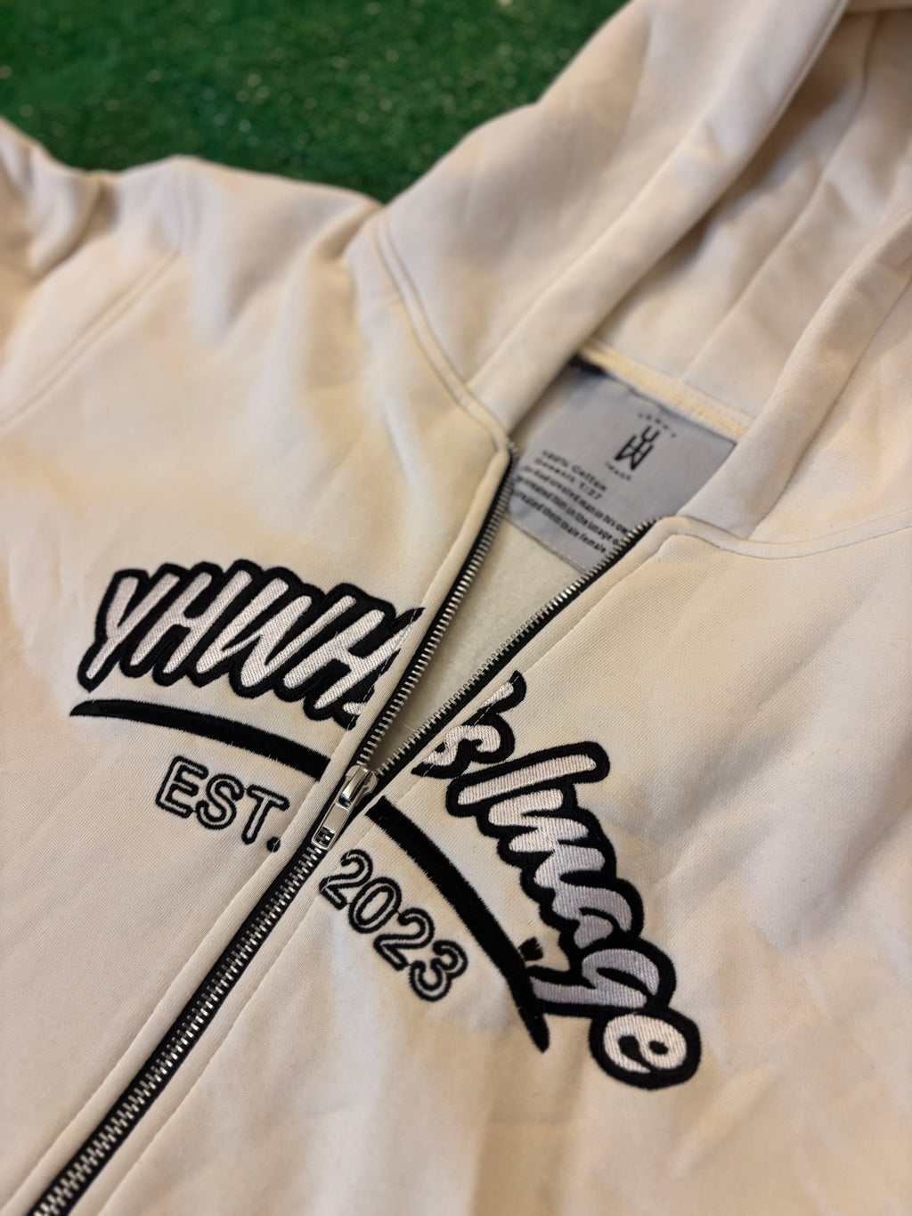 YHWH's Image Essentials Zip up (Off-White)