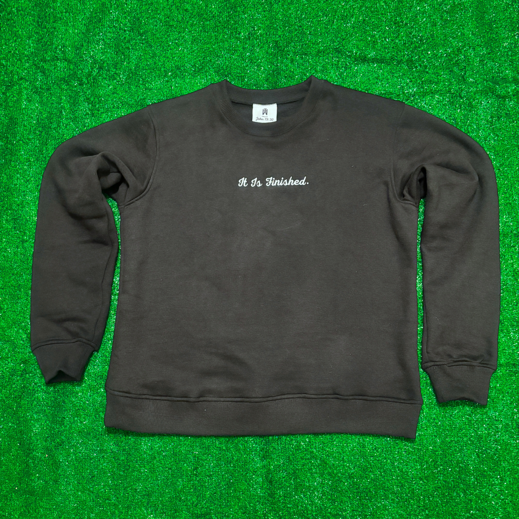 Jesus Always Wins Crewneck Sweatshirt (Black)