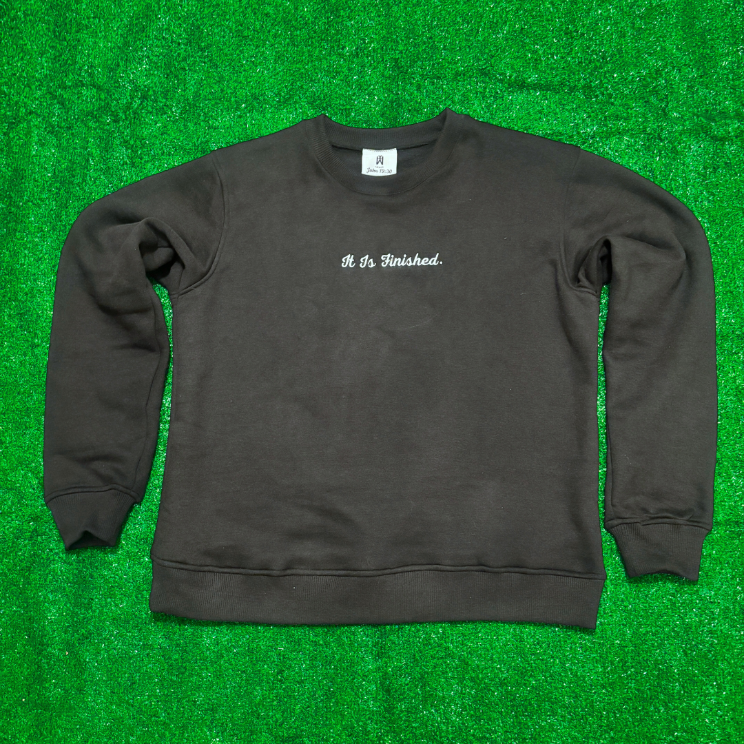 Jesus Always Wins Crewneck Sweatshirt (Black)