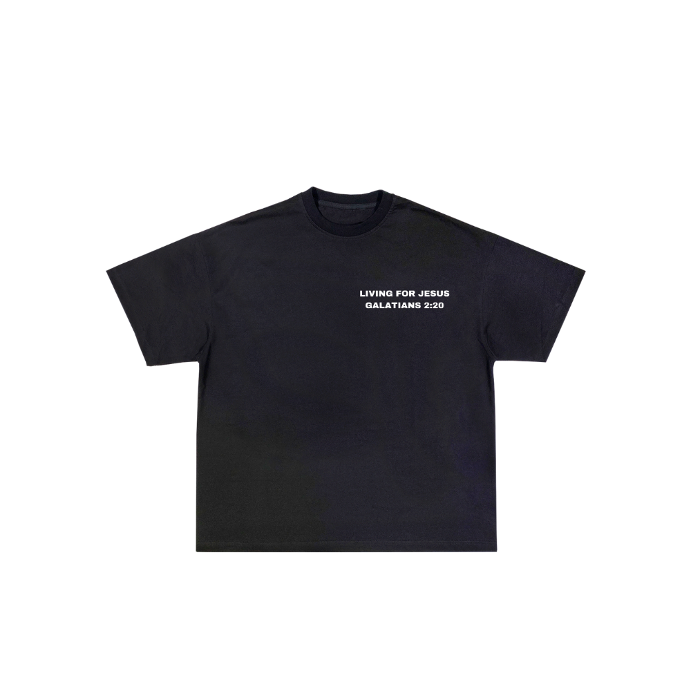Front Mockup Living For Jesus Tee