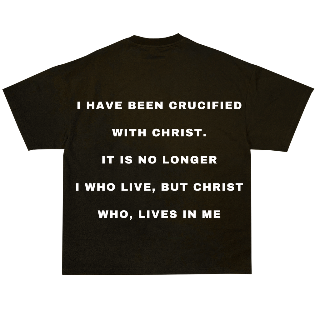 "Living For Jesus" Faded Oversized T Shirt