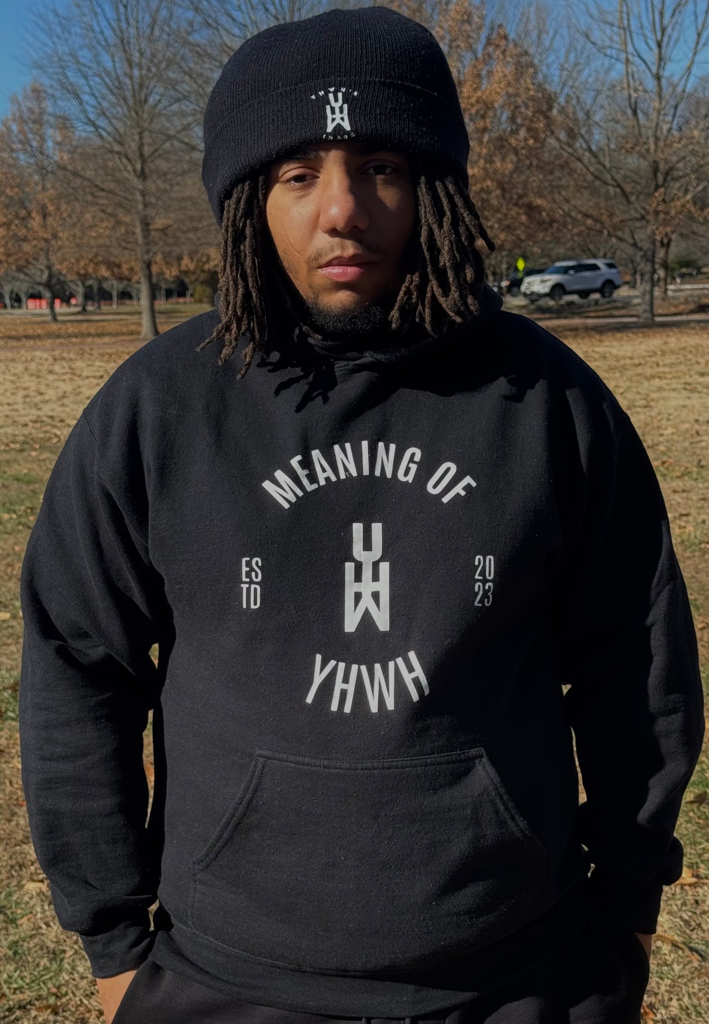 Meaning of YHWH Hoodie Front