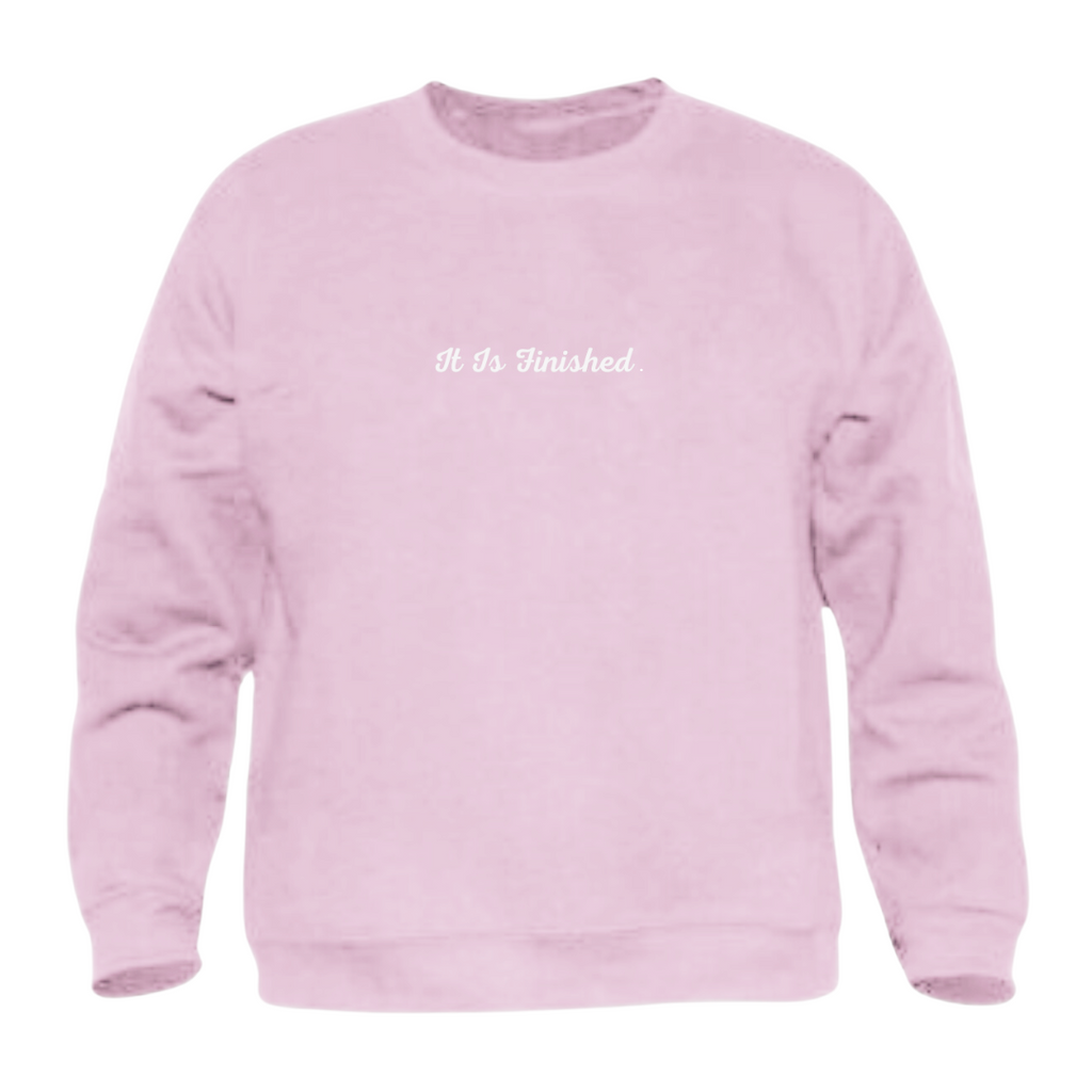 Jesus Always Wins Crewneck Sweatshirt (Pink)