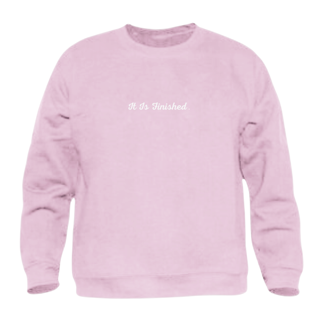 Jesus Always Wins Crewneck Sweatshirt (Pink)