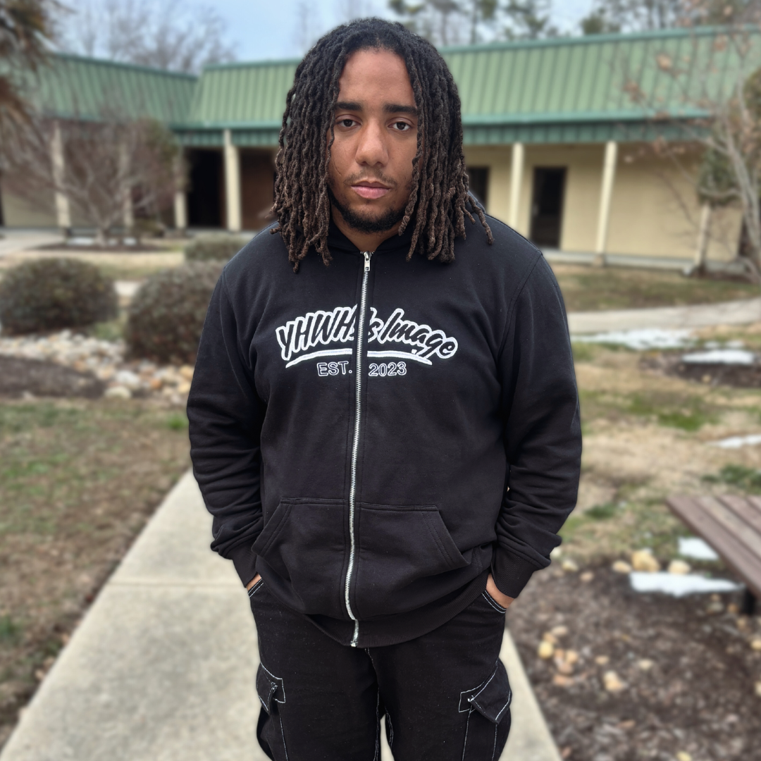 YHWH's Image Zip up (Black)