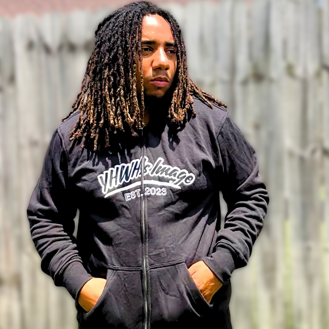 YHWH's Image Zip up (Black)